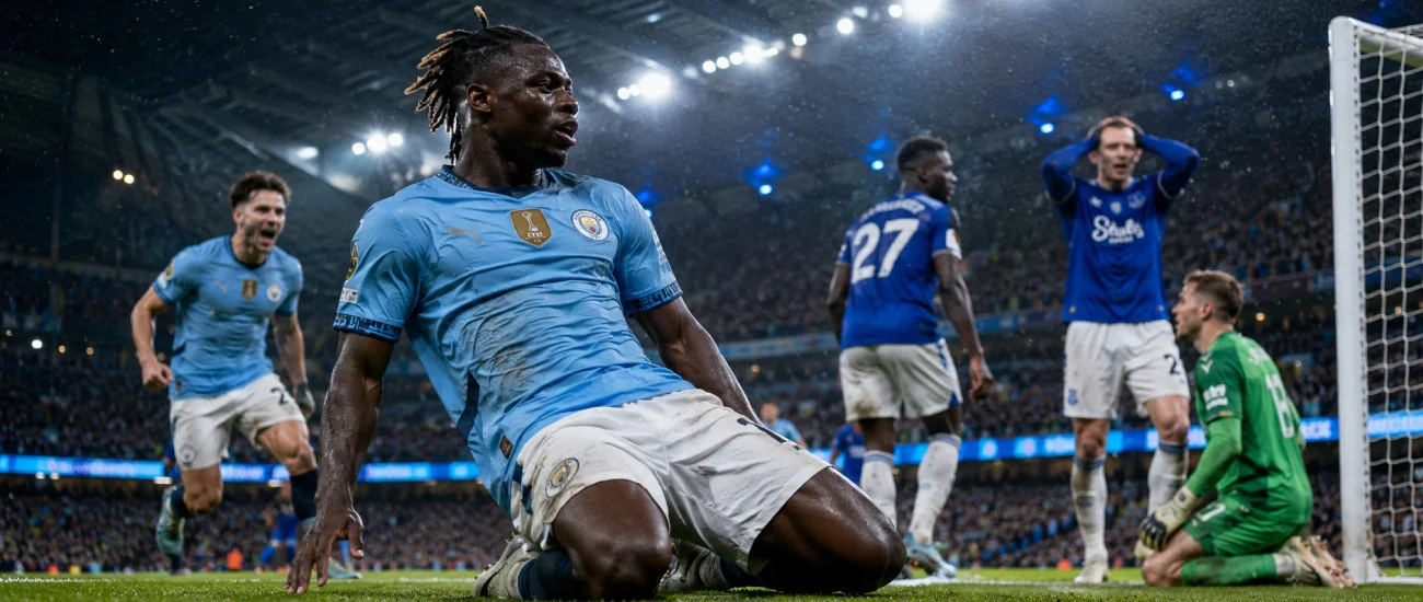 Man City Title Race Blow After Everton Draw.